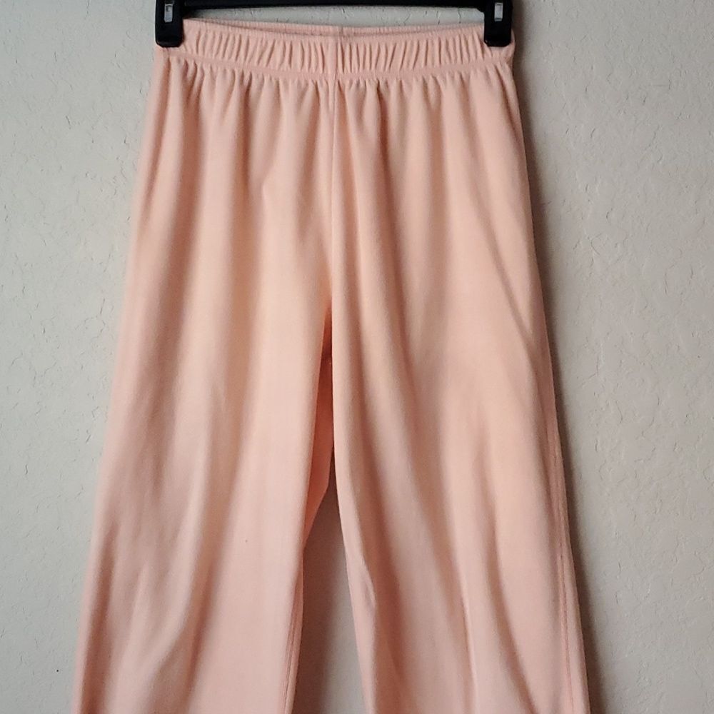 L.L. Bean Pink Fleece Pajama Pants Women's Size Small Regular Cozy Loungewear - Picture 2 of 8